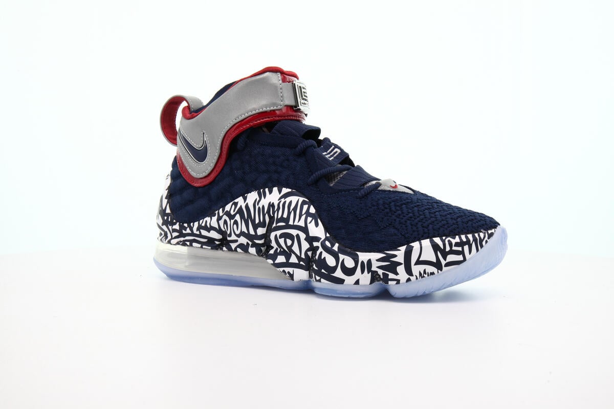 Lebron 16 white hot sale midnight navy ginger